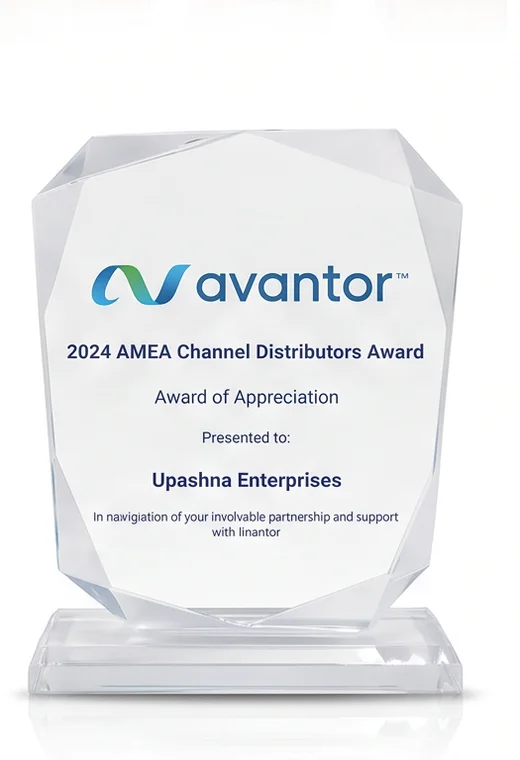Award of Appreciation — presented to Upashna Enterprises by Avantor · AMEA, 2024