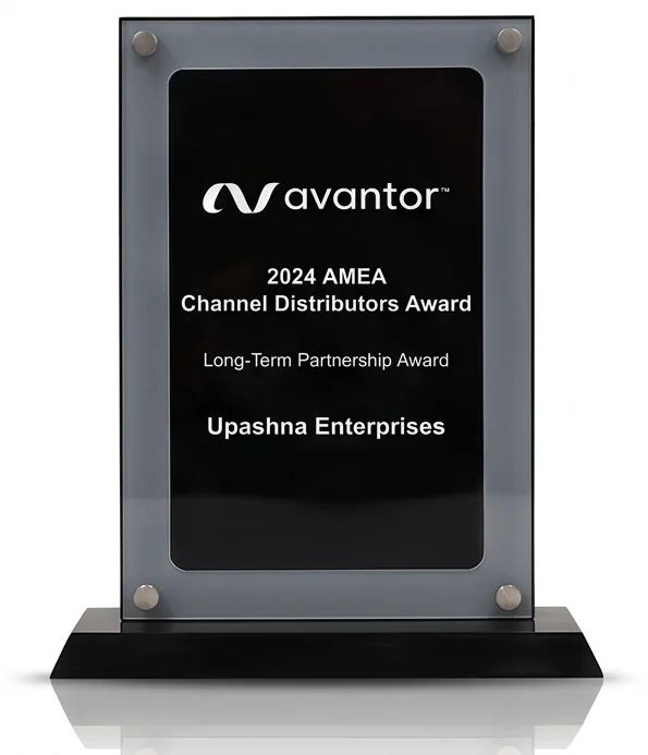 Long-Term Partnership Award — presented to Upashna Enterprises by Avantor · AMEA, 2024