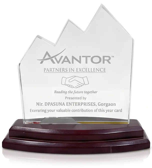 Partners in Excellence — presented to Upashna Enterprises by Avantor, 2014