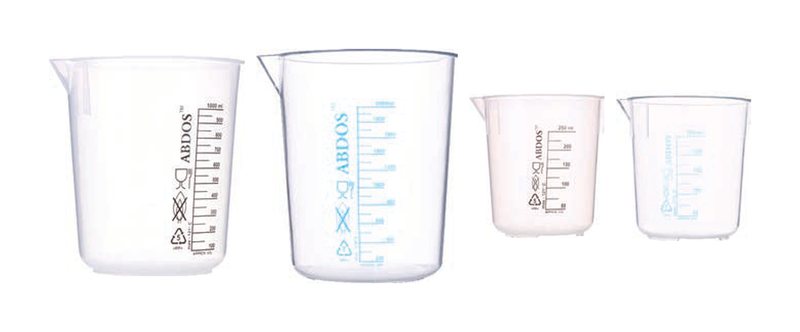 Beakers Without Handle, PP & TPX